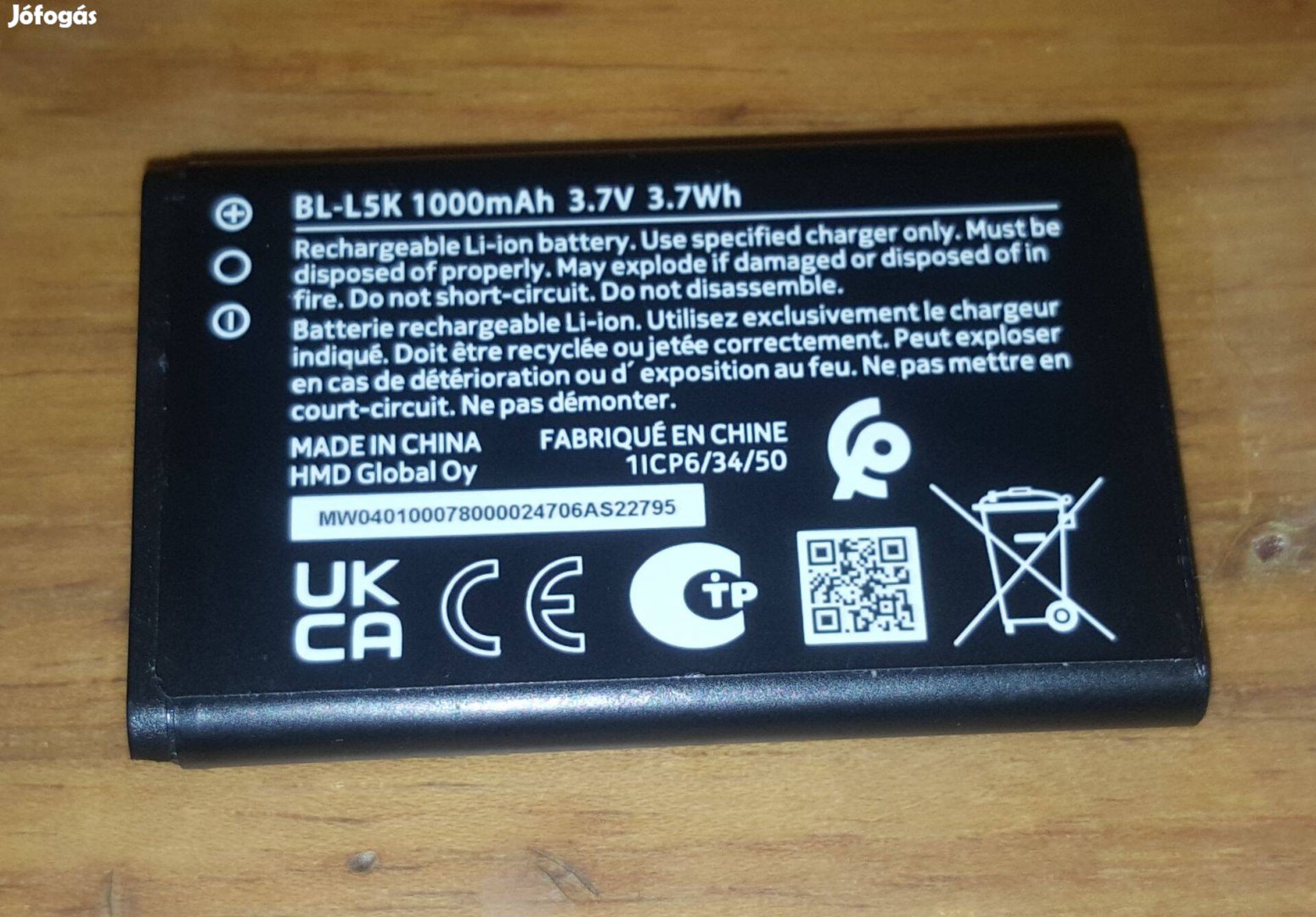 Nokia BL-L5K Akkumulátor Baterry Új