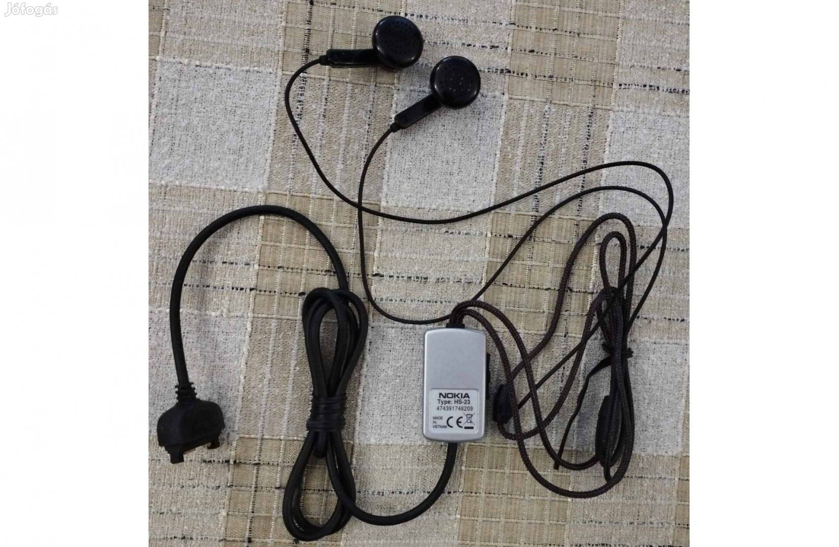 Nokia HS-23 fekete gyári sztereo headset