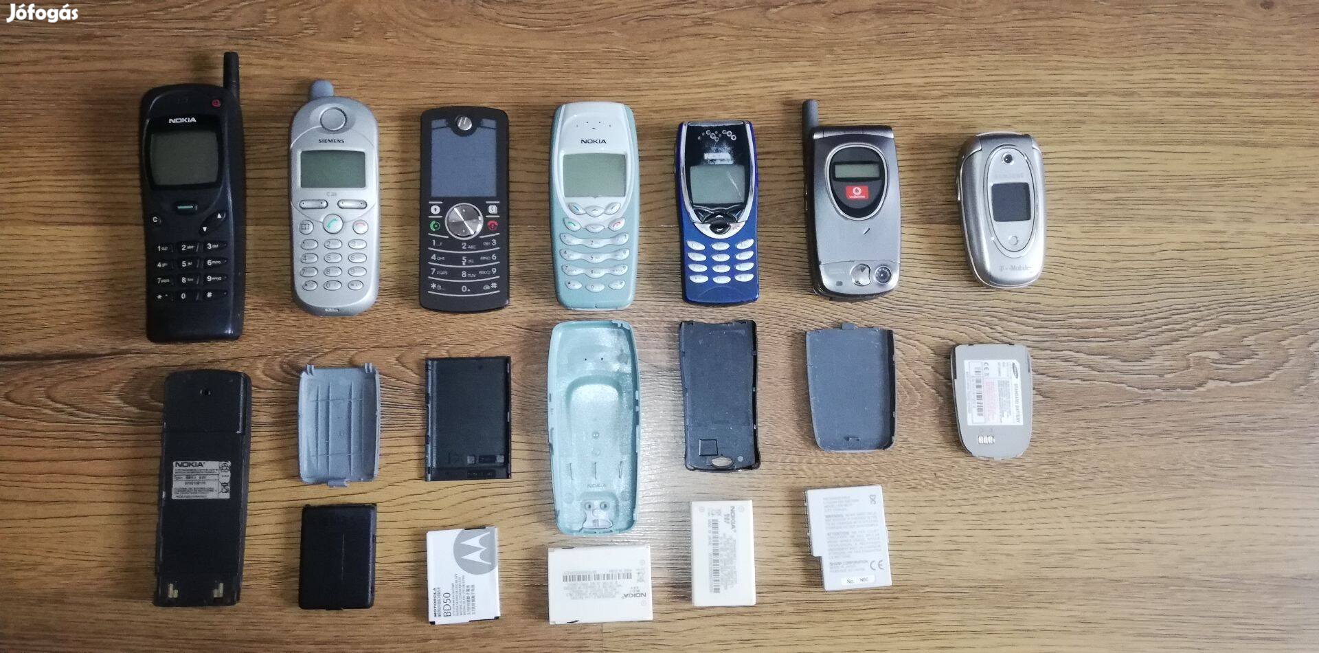 Nokia, Motorola, Samsung, Siemens, Sharp régi mobilok