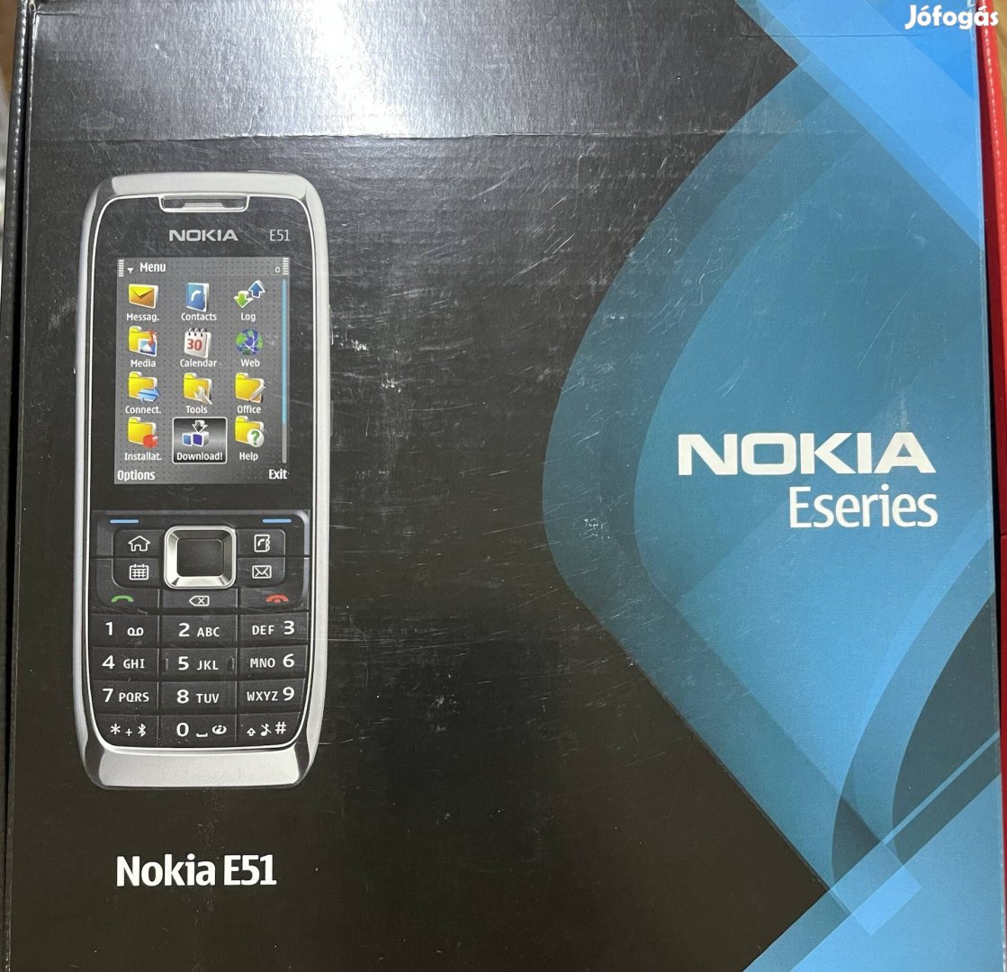 Nokia e51 független , dobozos !