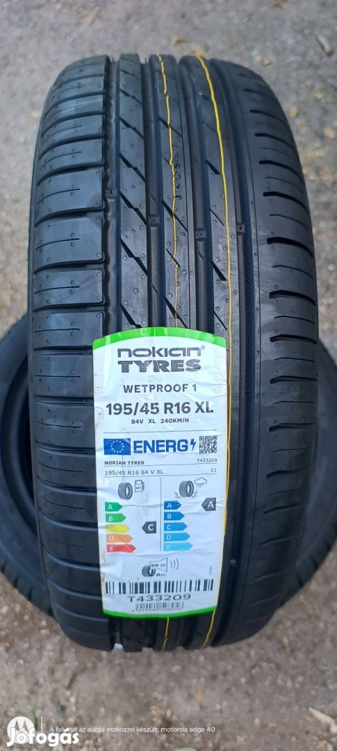 Nokian Wetproof1 vadiuj nyáriszett 195/45/16