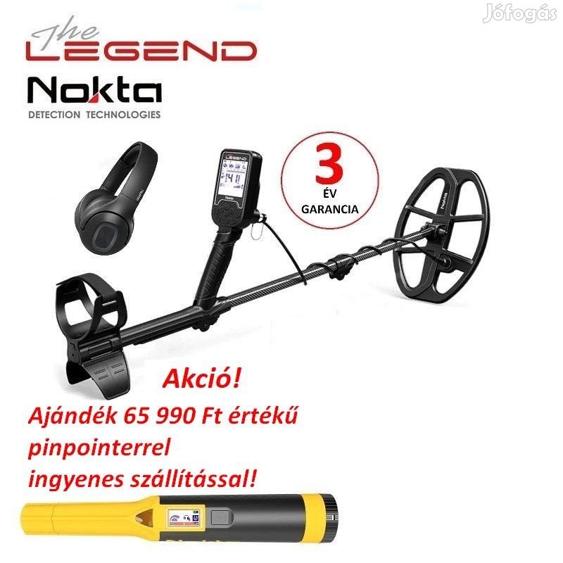 Nokta Legend WHP Pack fémdetektor fémkereső ajándék AccuPoint pinpoin