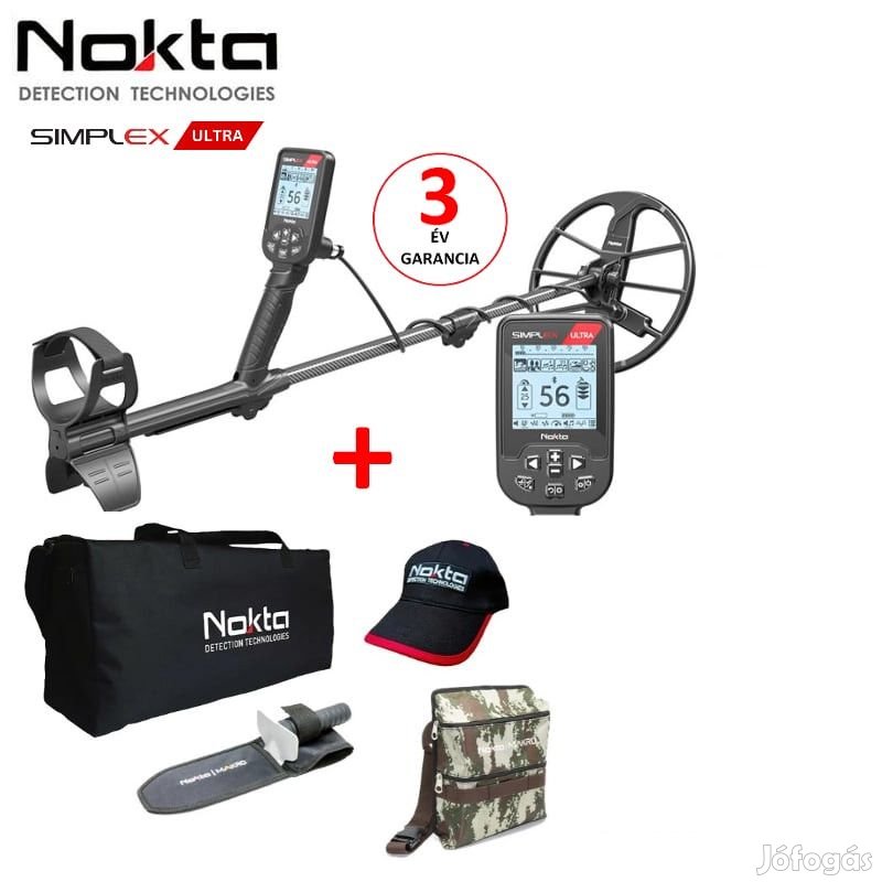 Nokta Simplex Ultra fémkereső fémdetektor + ajándék kiegészítők