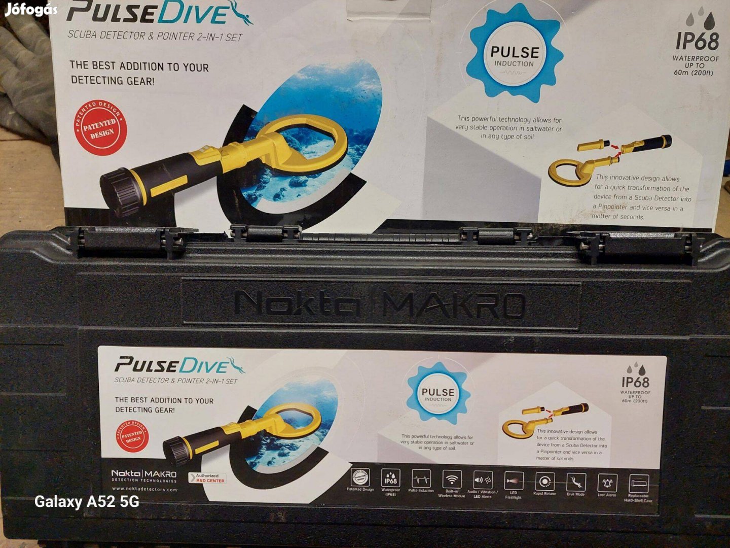 Nokta pulsedive 2in1 vízalatti búvár fémkereső fémdetektor