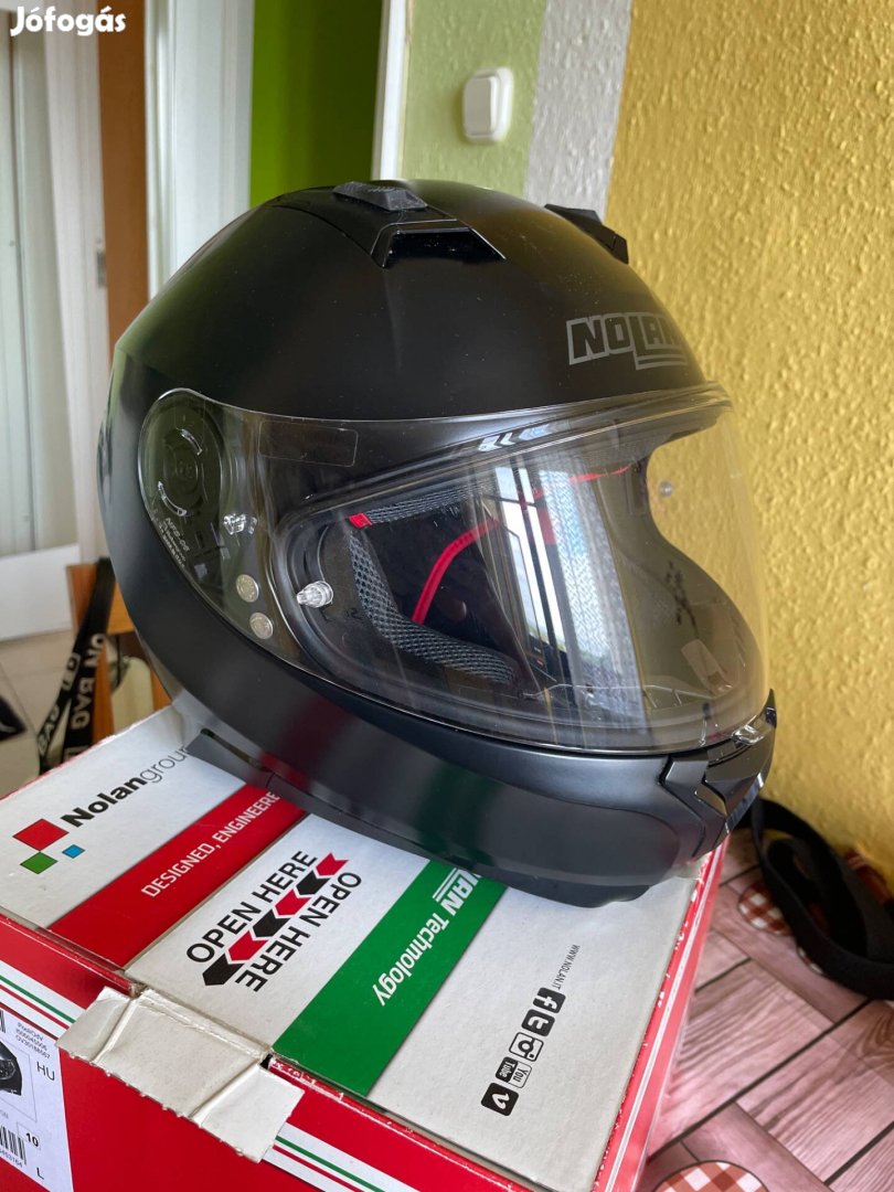 Nolan n87 bukósisak matt fekete színben L méretben