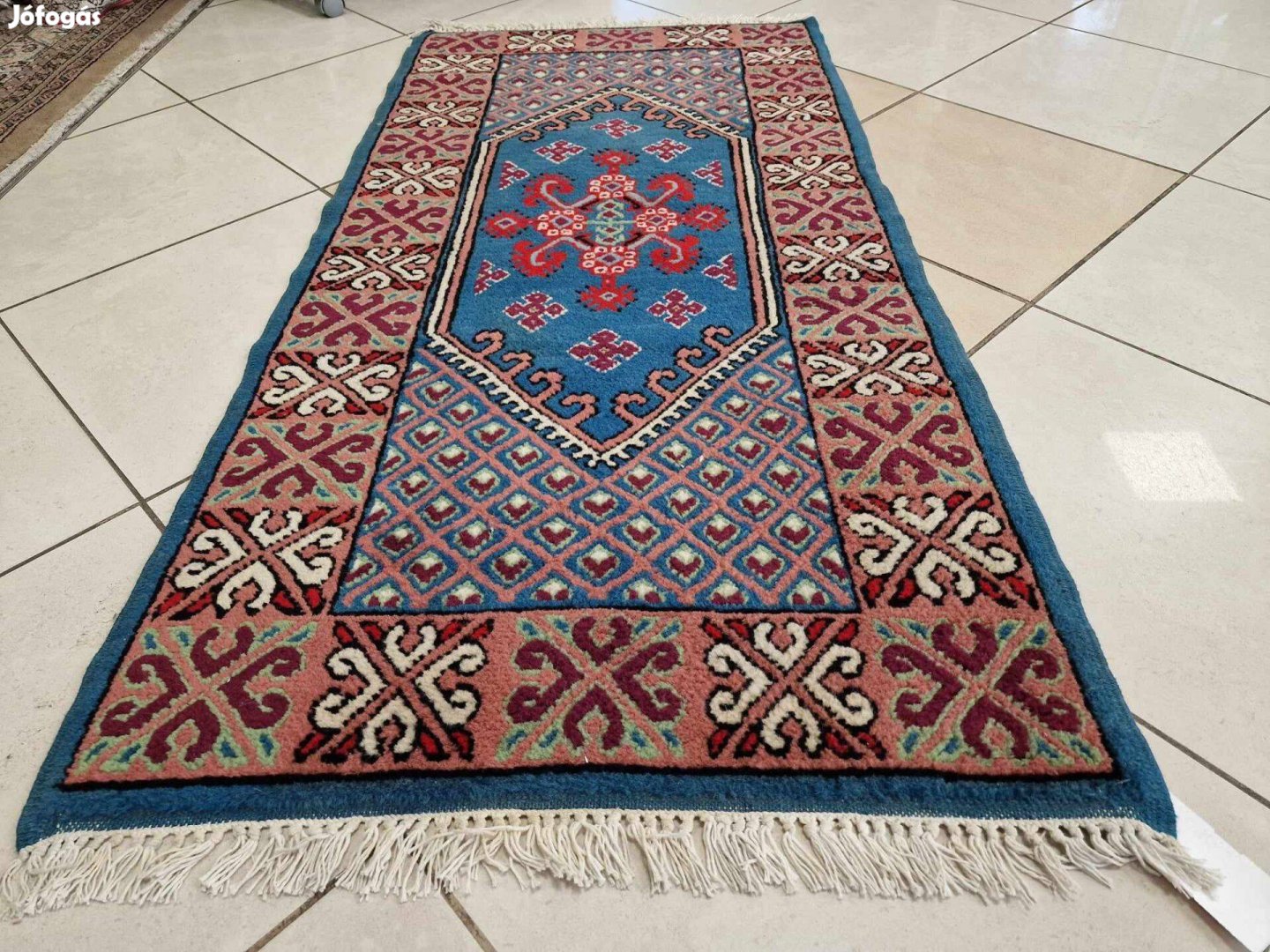 Nomád berber 70x150 cm kézi csomózású gyapjú szőnyeg BFZ656