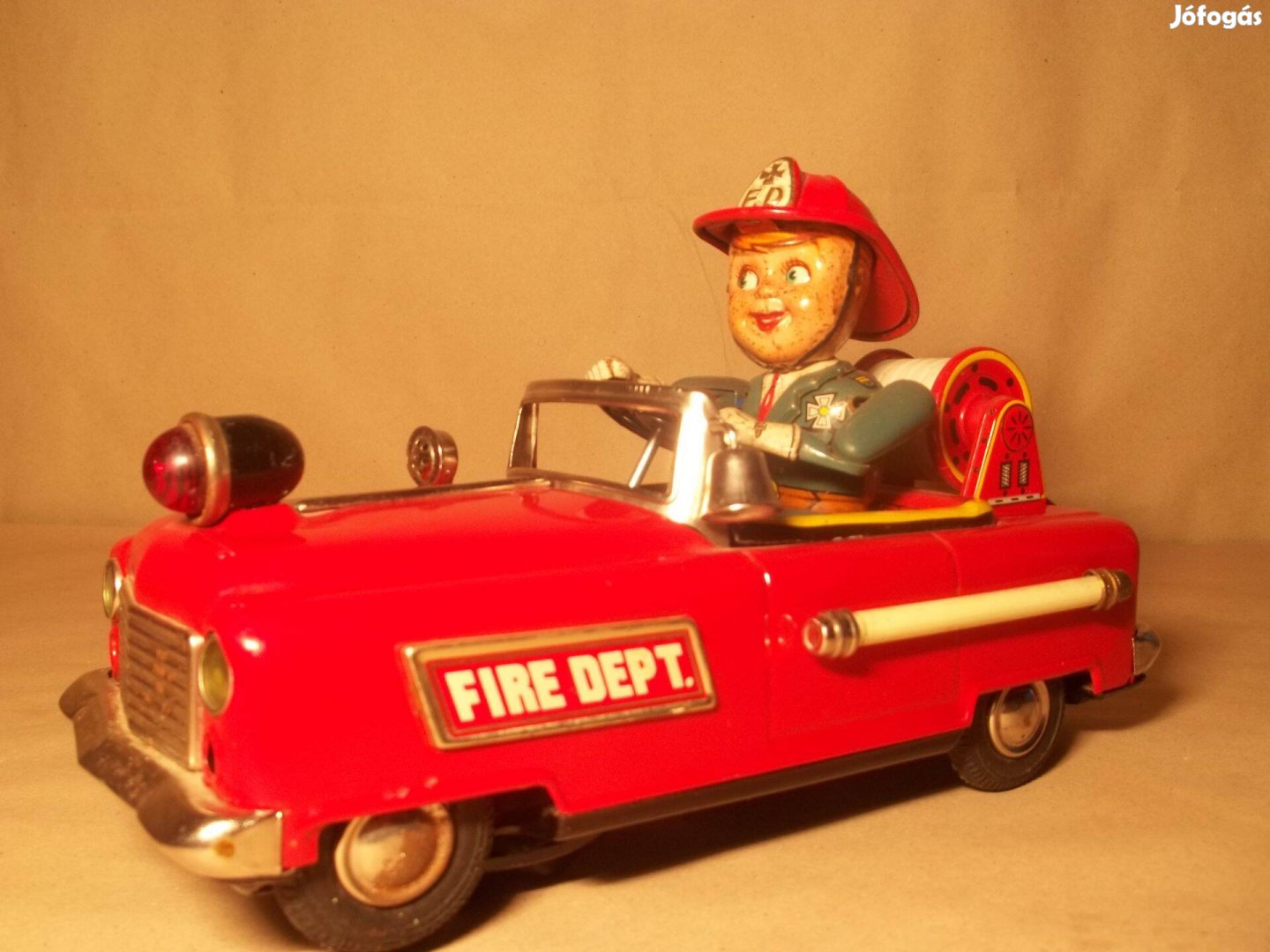 Nomura Fire Dept Tűzoltóautó - Retro Japán Lemezjáték