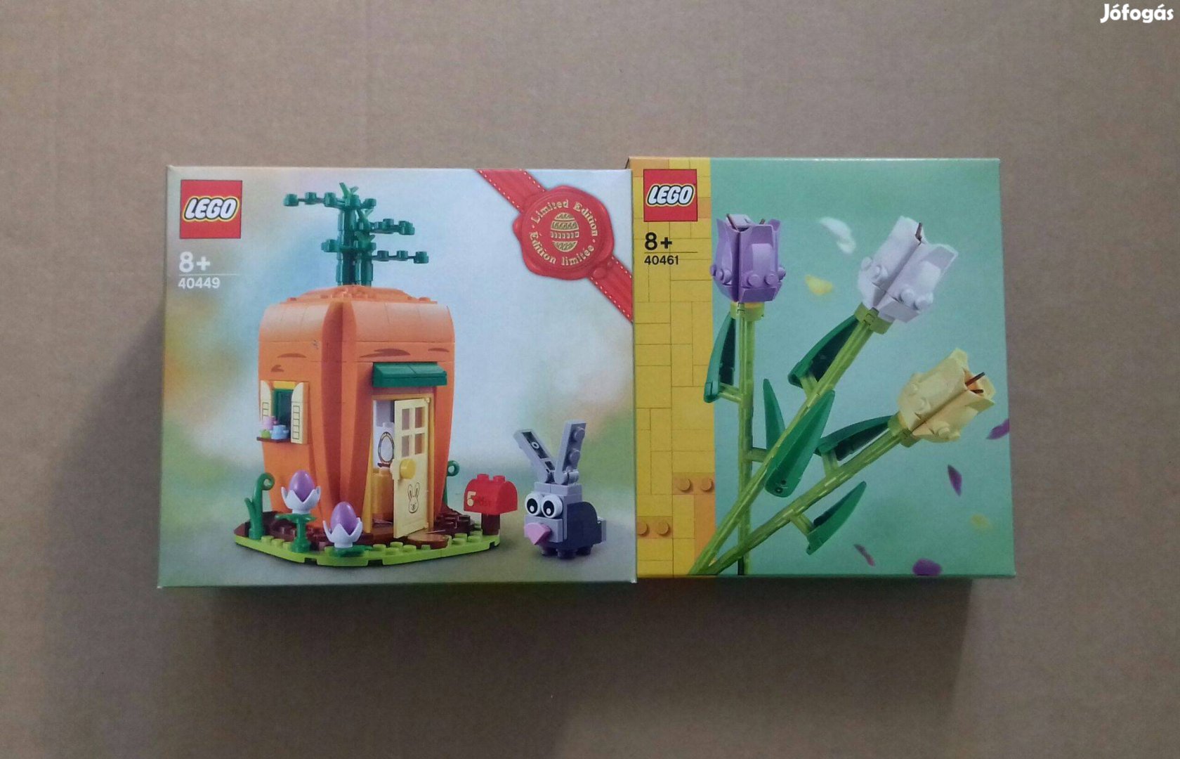Nőnap + Húsvét új LEGO 40449 Répaház 40461 Tulipánok Creator Fox.árban