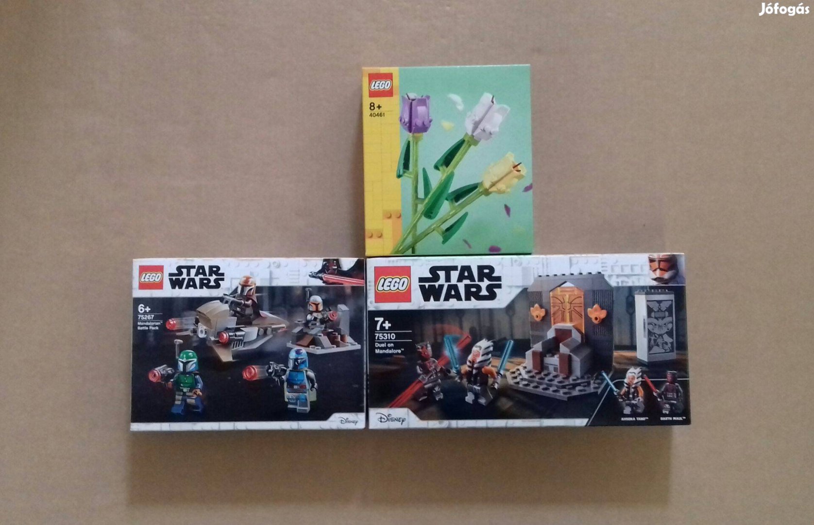 Nőnapra: bontatlan Star Wars LEGO 75267 + 75310 + 40461 Tulipánok Foxá