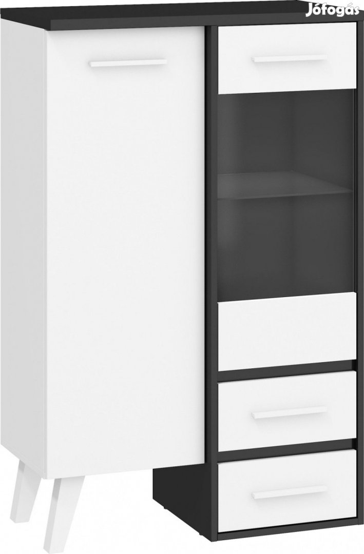 Nor-225 fehér könyvespolc