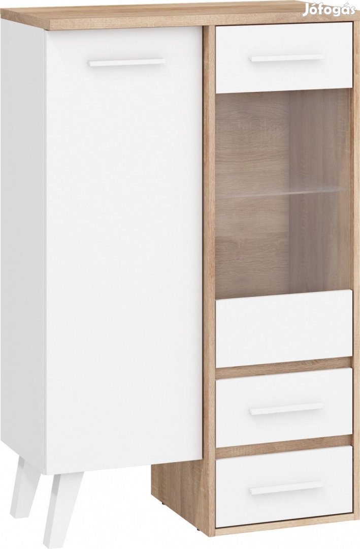 Nor-228 fehér könyvespolc