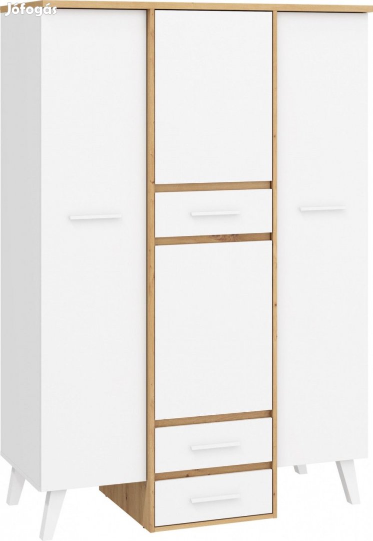 Nor-407 gardróbszekrény fehér