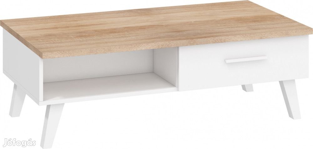 Nor-651 fehér dohányzóasztal