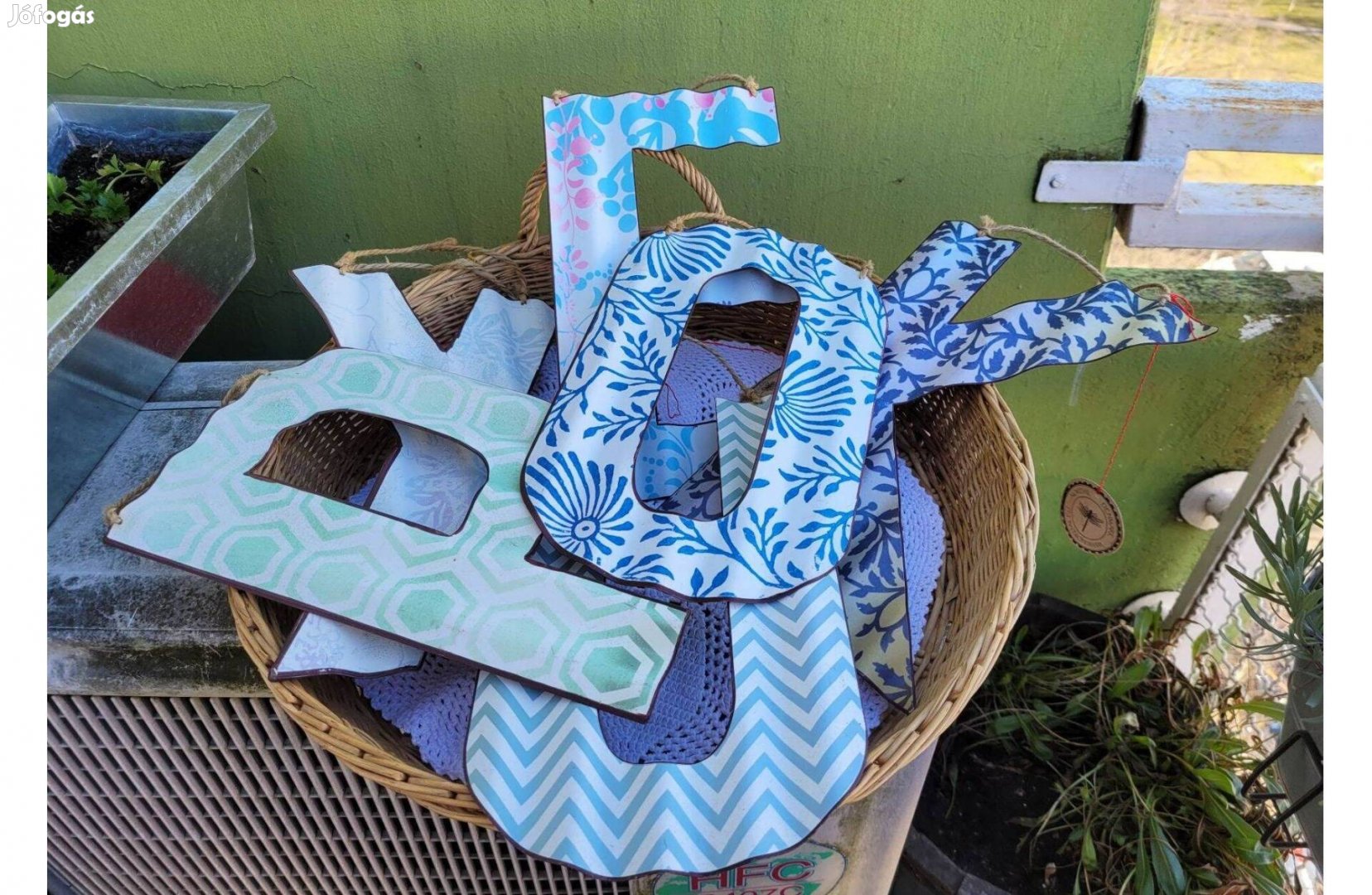 Nordal Denmark design festett fém betű 7 db