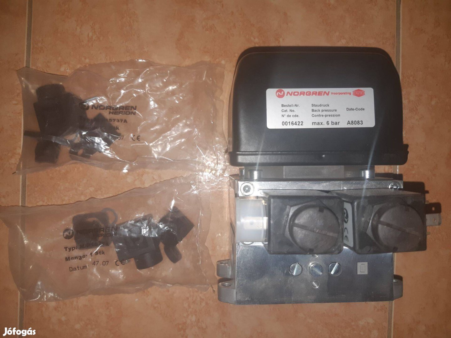 Norgren 0016422 dupla biztonsági mágnesszelep, új 209