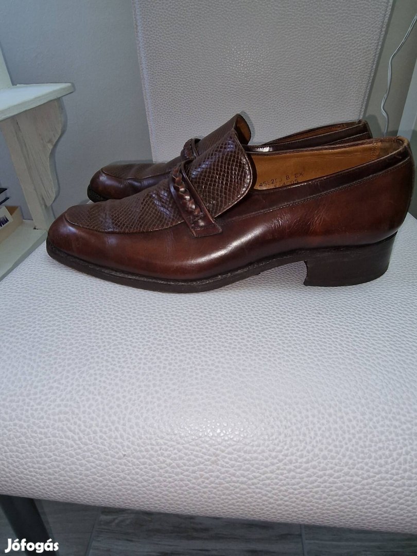 Northampton England bőr loafer mokaszin bebújós cipő 42 