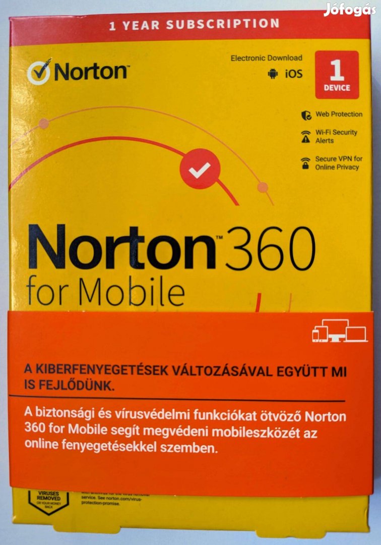 Norton 360 for Mobile biztonsági csomag licenc 1 évre