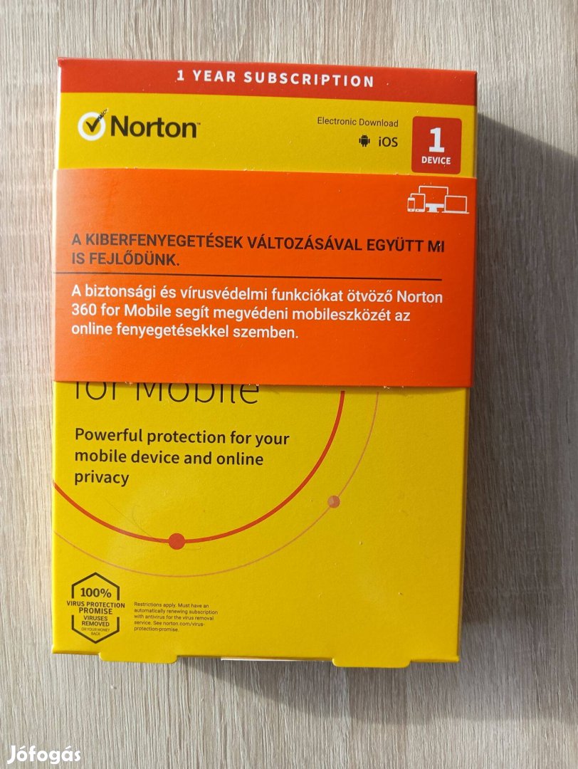 Norton virus védelem 1 éves előfizetés 1