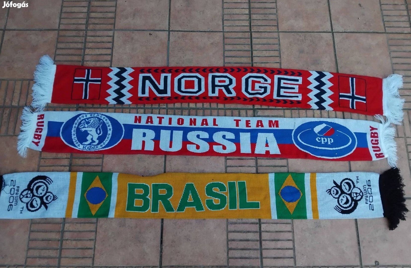 Norvég sál orosz sál brazil szurkolói foci sál 3db