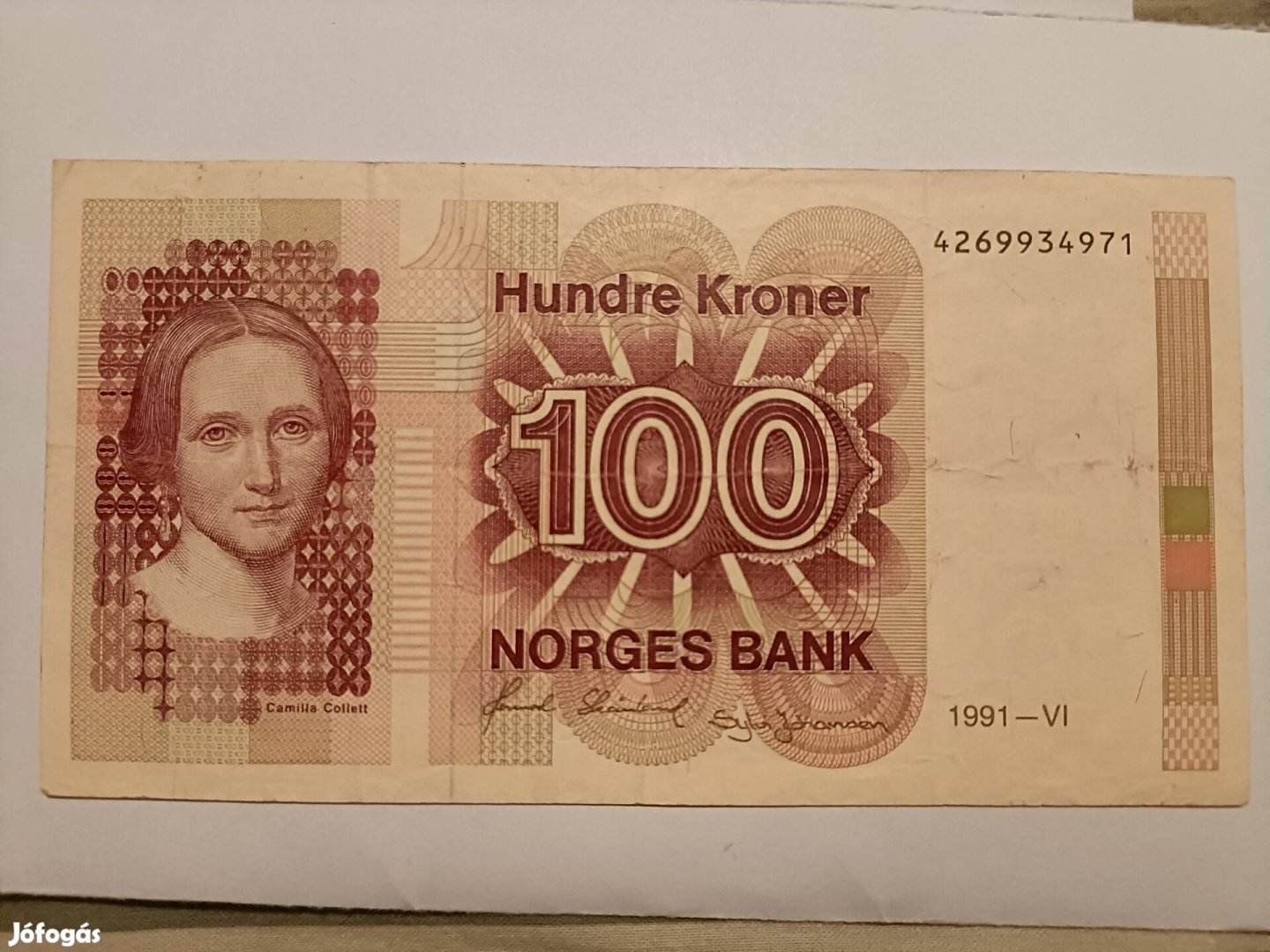Norvégia 100 korona 1991