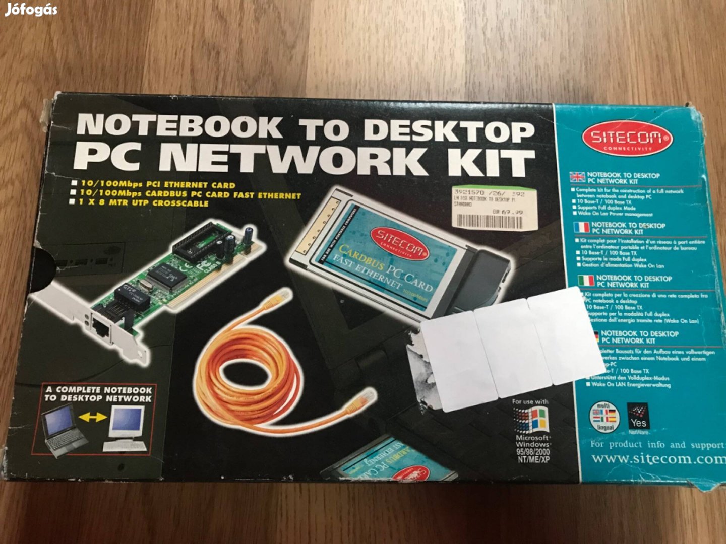 Notebook to desktop pc network kit