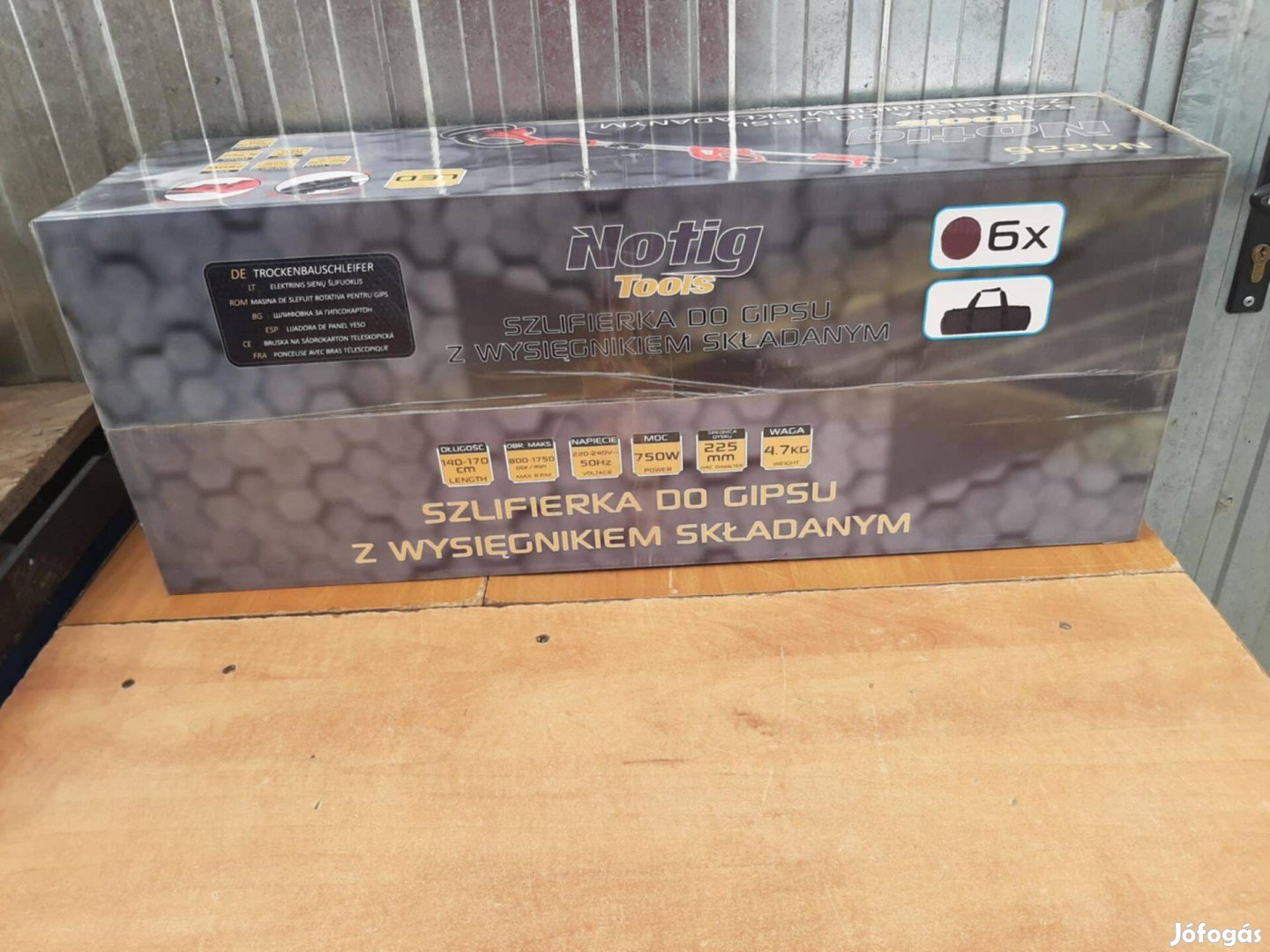 Notig Tools gipszkarton csiszoló, falcsiszoló zsiráf 225mm 750W N4226