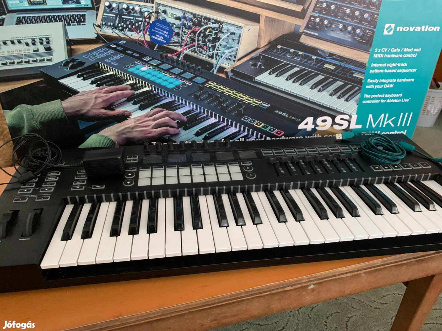 Novation 49SL mk3 MIDI kontroller/szekvenszer