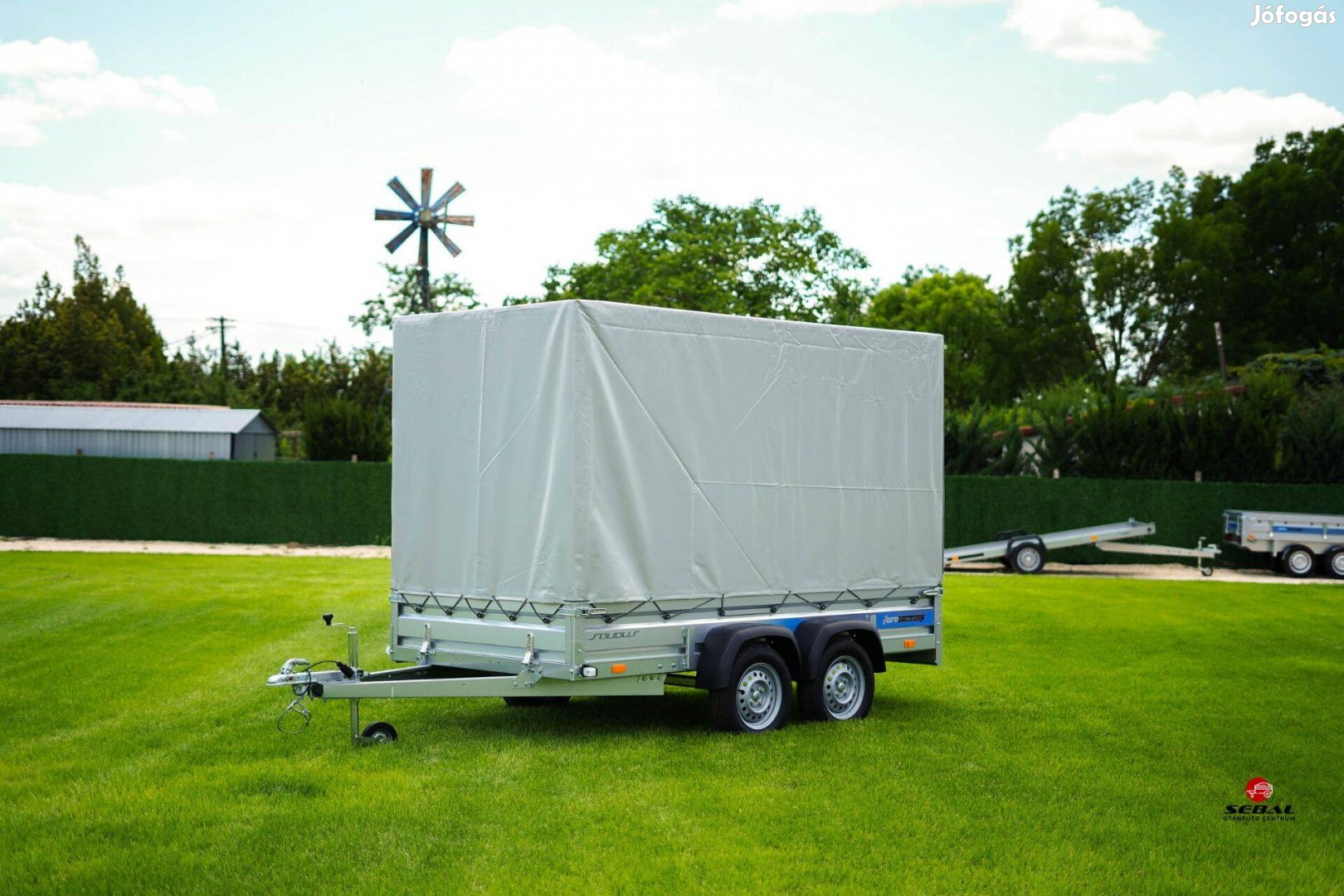 November 30-ig! Balatonakarattyán új 3m-es ponyvás utánfutó +rendszám