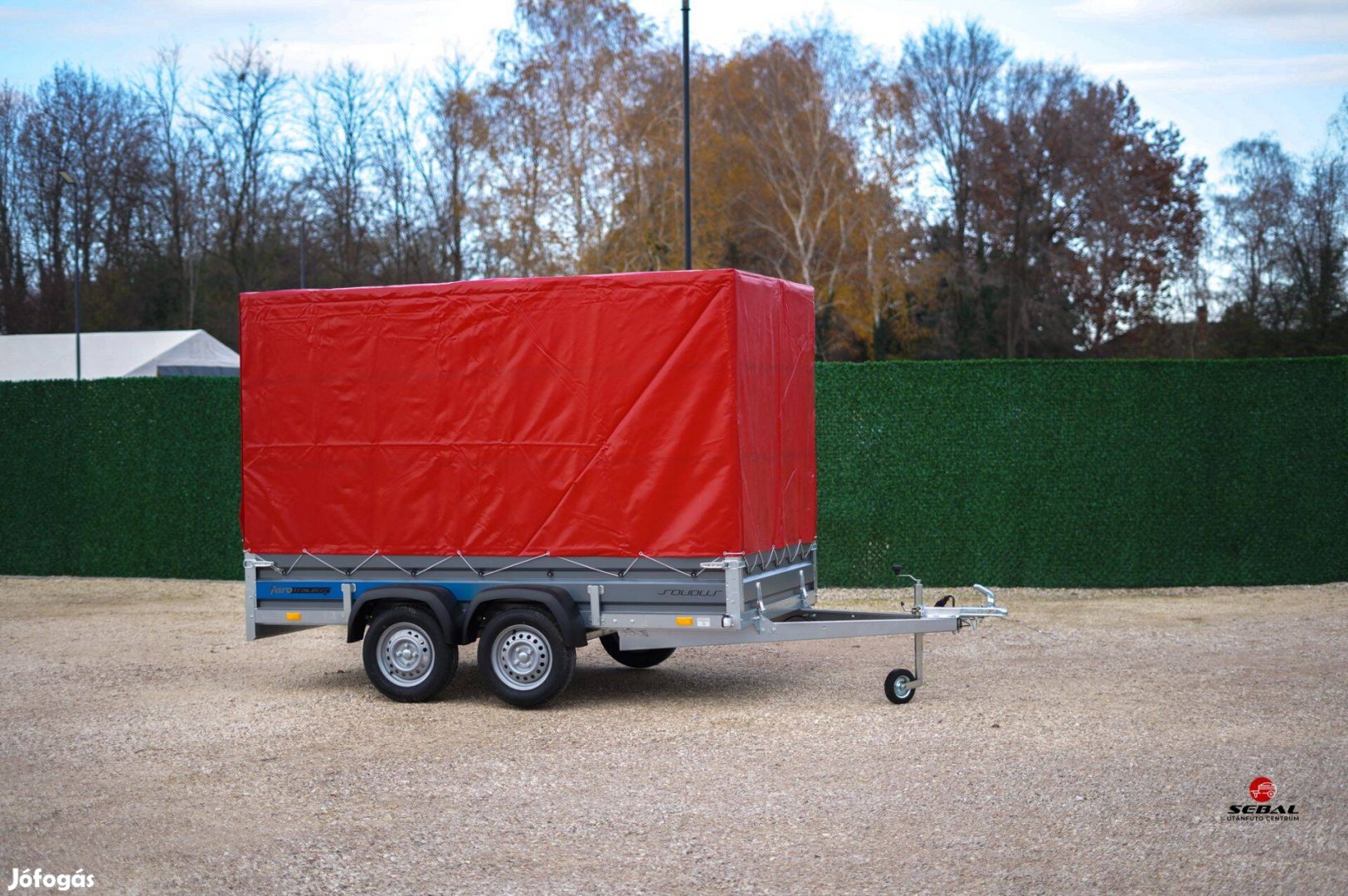 Novemberi akció! Bakon új ponyvás 3m-es utánfutó +rendszám 979.000 Ft