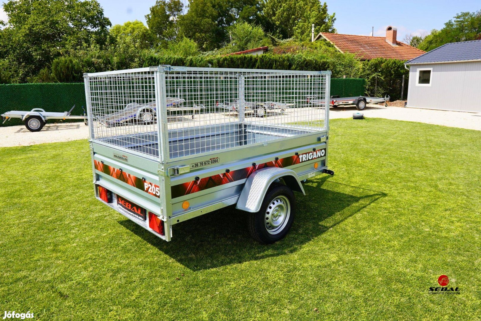 Novemberi akció! Győrben új rácsos utánfutó rendszámmal 629.000 Ft