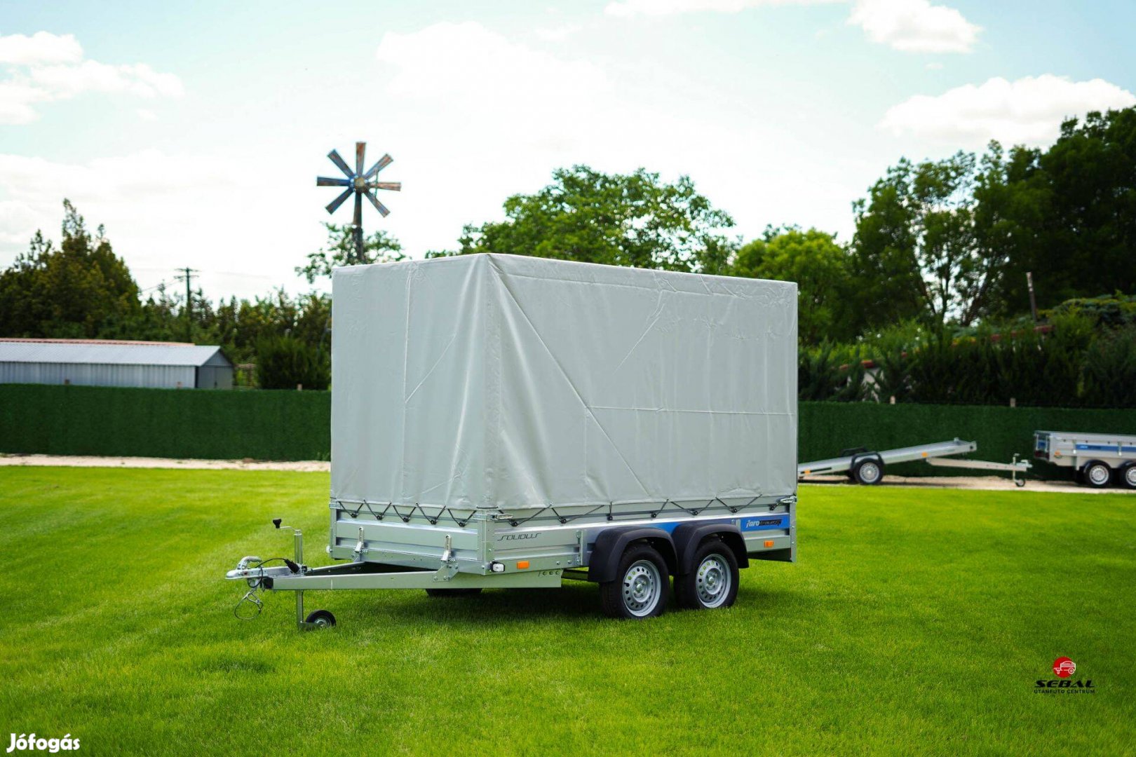 Novemberi akció! Új 3m-es ponyvás utánfutó +rendszám bruttó 999.000 Ft