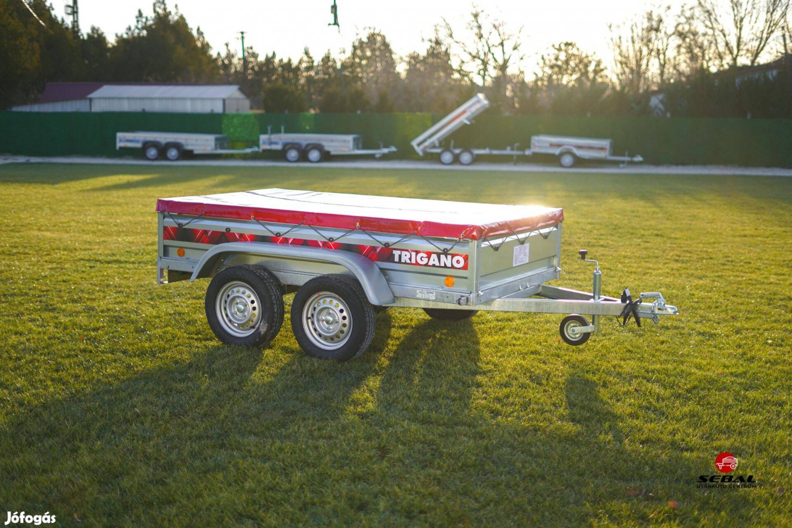 Novemberi akcióval Pécsen új 233cm-es utánfutó +síkponyva +rendszám