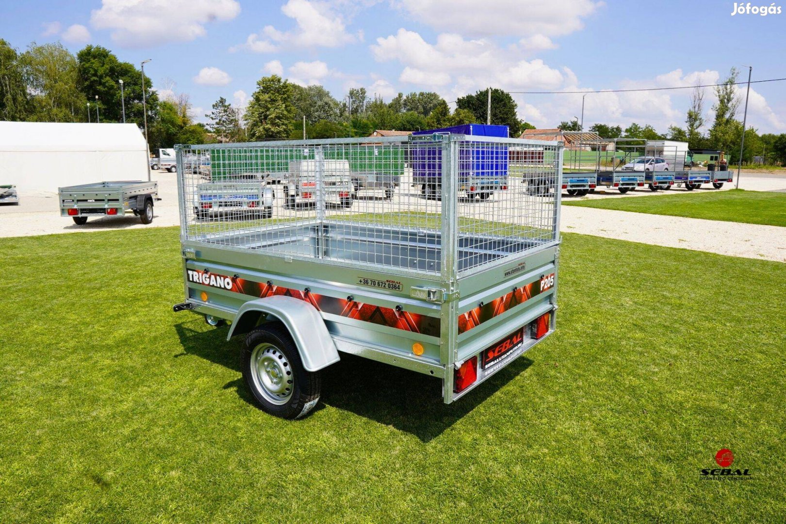 Novemberi akcióval új rácsos 205cm-es utánfutó rendszámmal 629.000 Ft