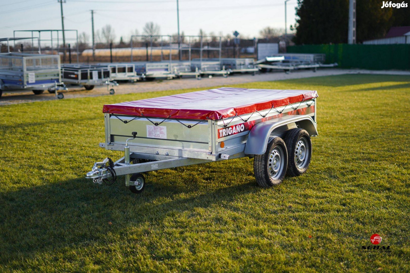 Novemberi akcióval új utánfutó +síkponyva +rendszám Békéscsabán