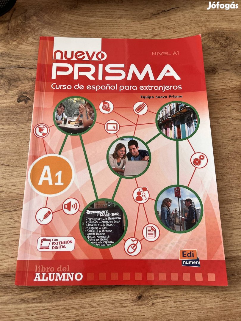 Nuevo Prisma spanyol nyelvkönyv CD-vel