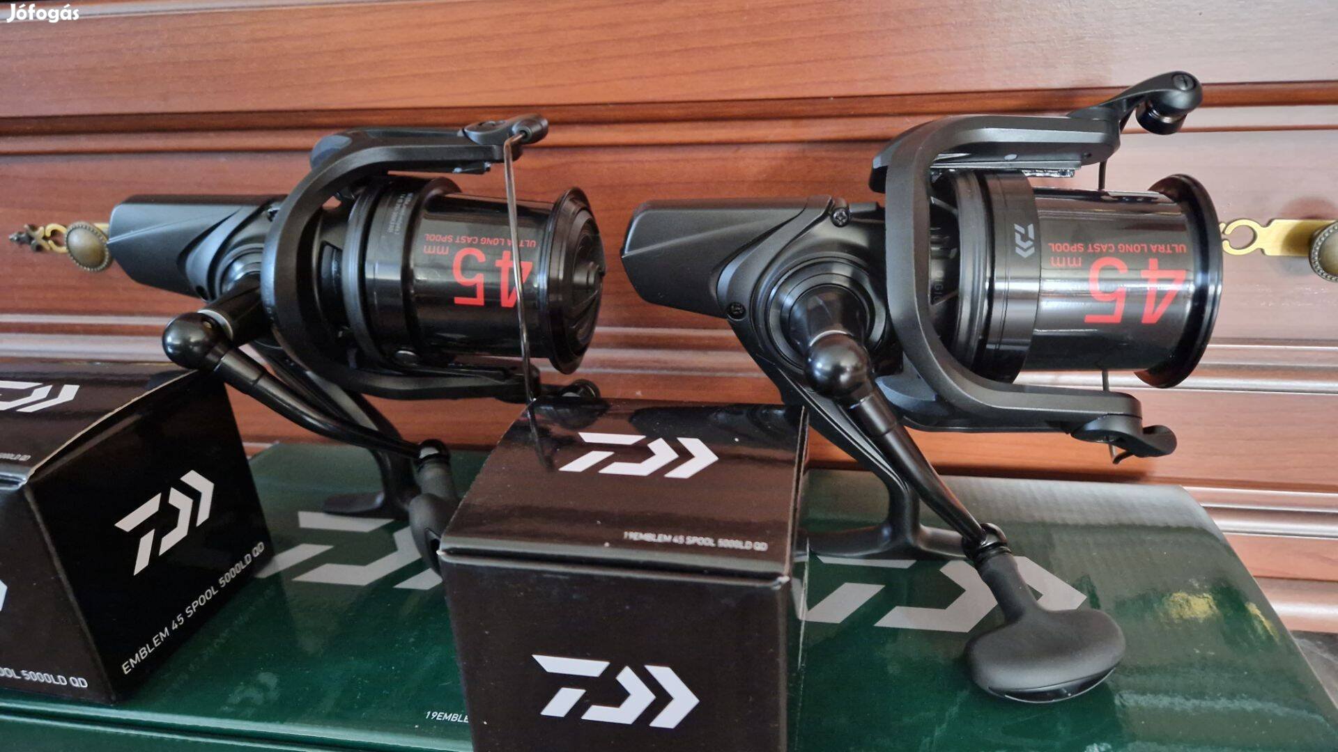 Nullkilométeres Daiwa Emblem 45 Scw QD távdobó orsók+pótdobok