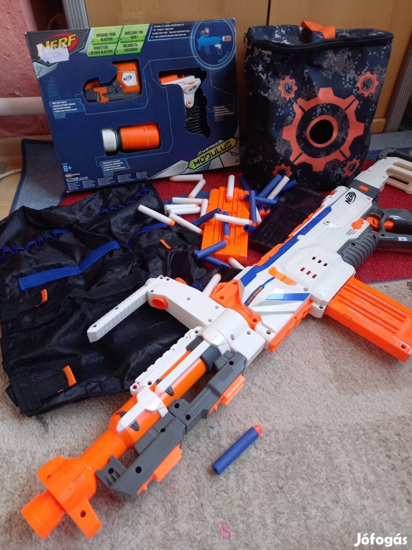 Nurf modulus regulator elektromos fegyver +kiegészítők +melleny+táska 