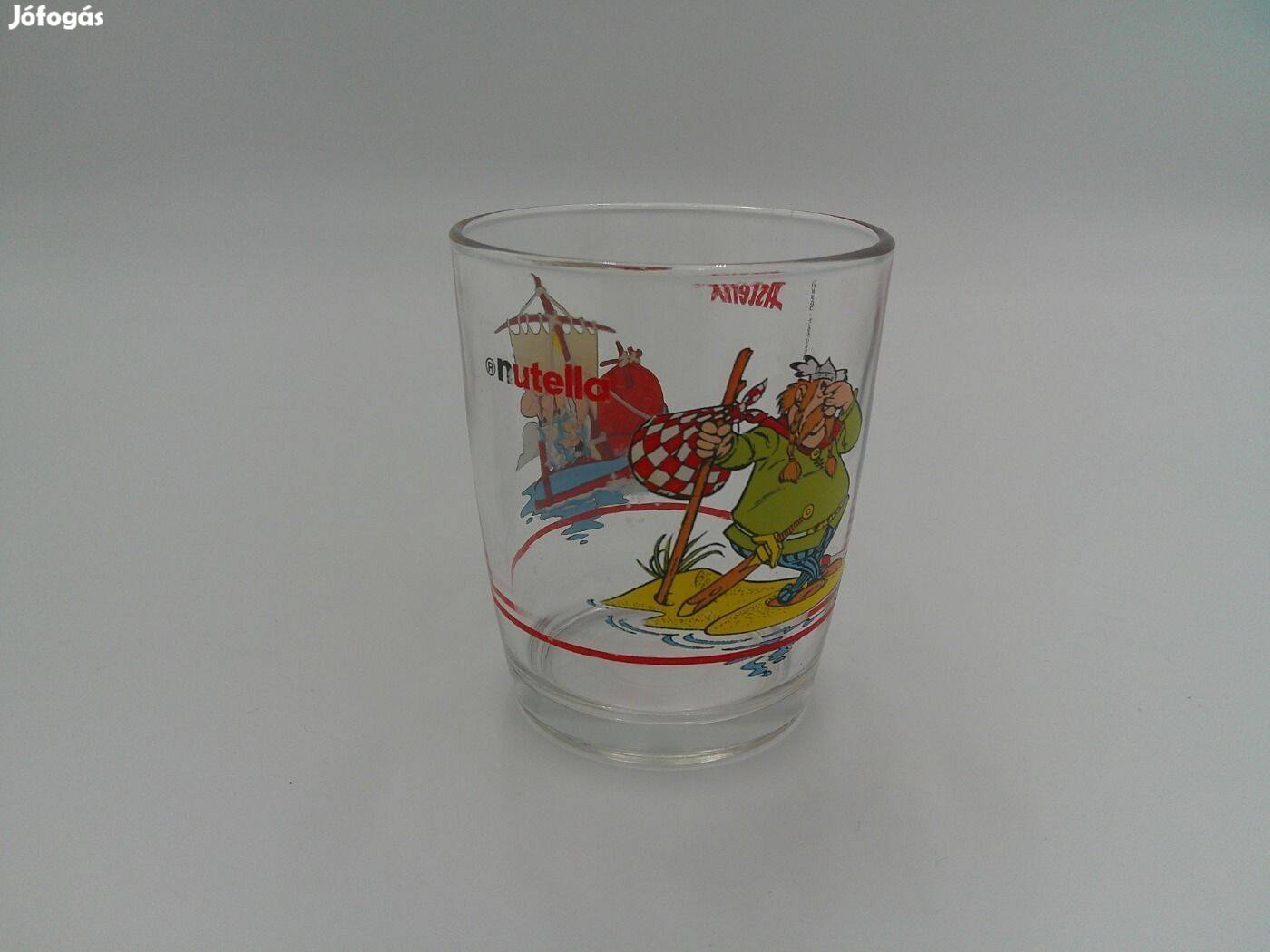 Nutella Asterix üveg pohár