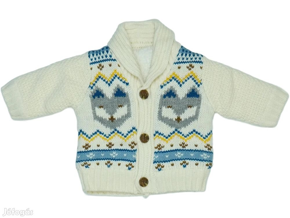 Nutmeg Új címkés Fiú Kardigán Méret 50