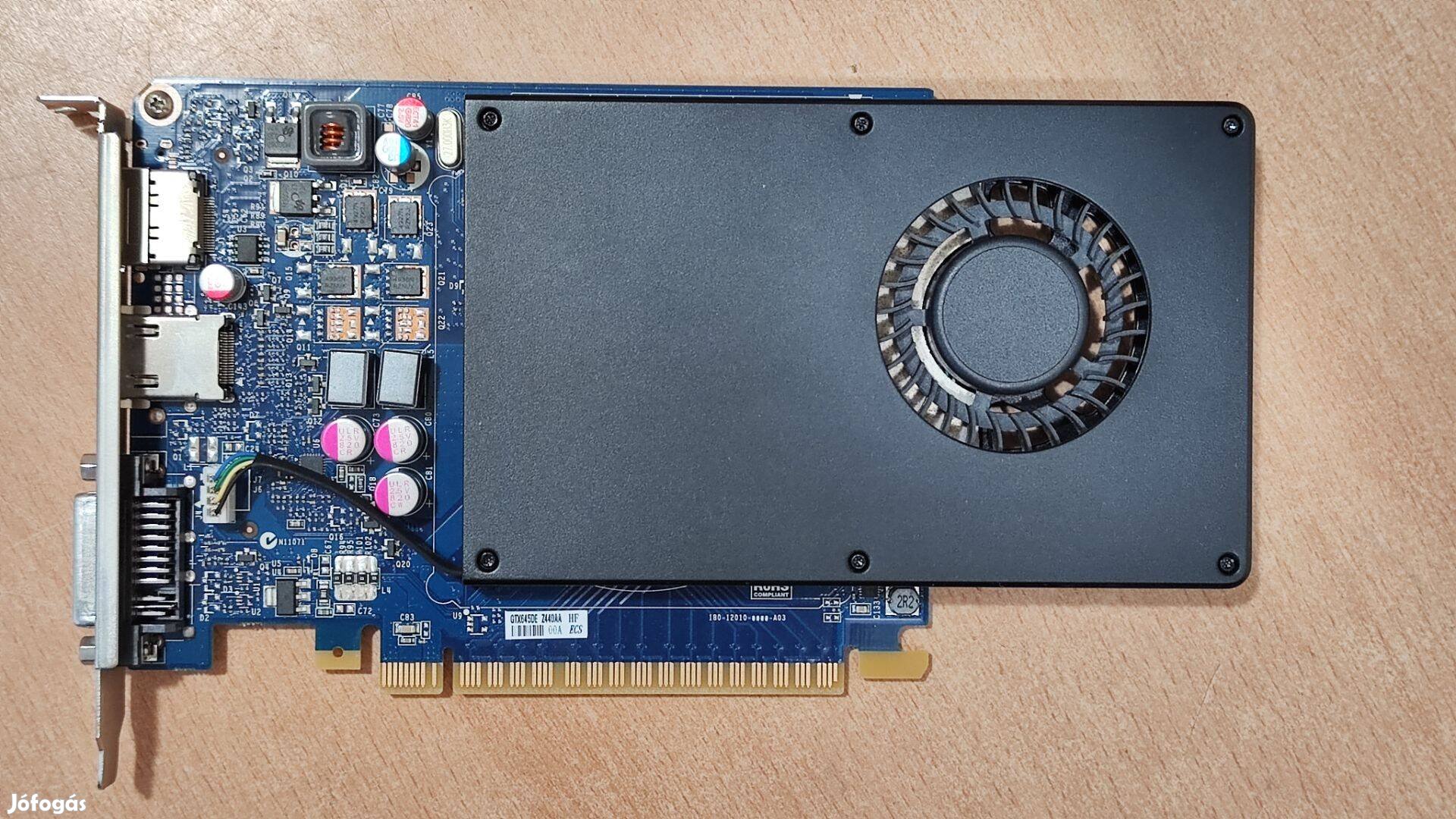 Nvidia Geforce Gtx645 1 GB / 128 bit / DDR5 / HDMI Videokártya + Gari!