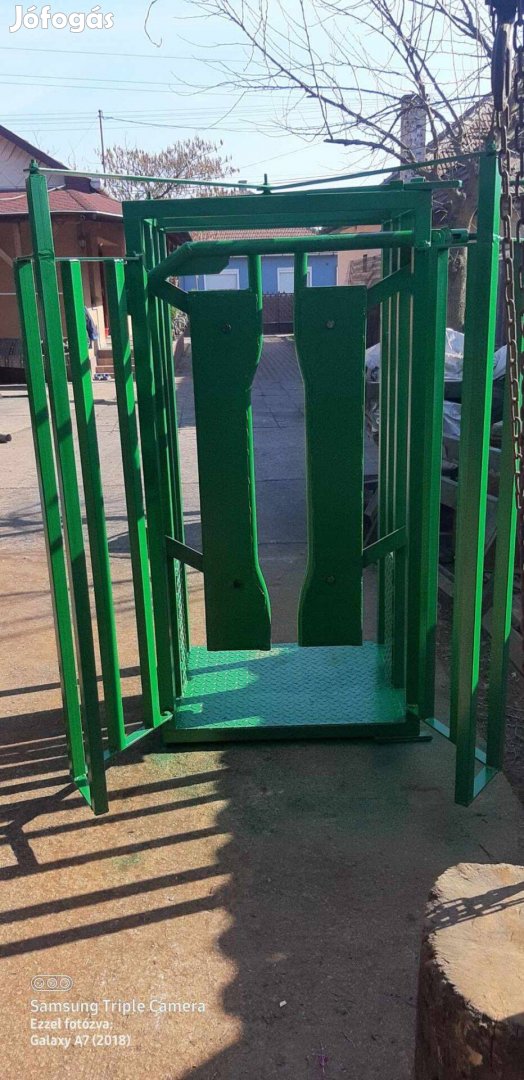 Nyakfogó marha bika kezelő kaloda