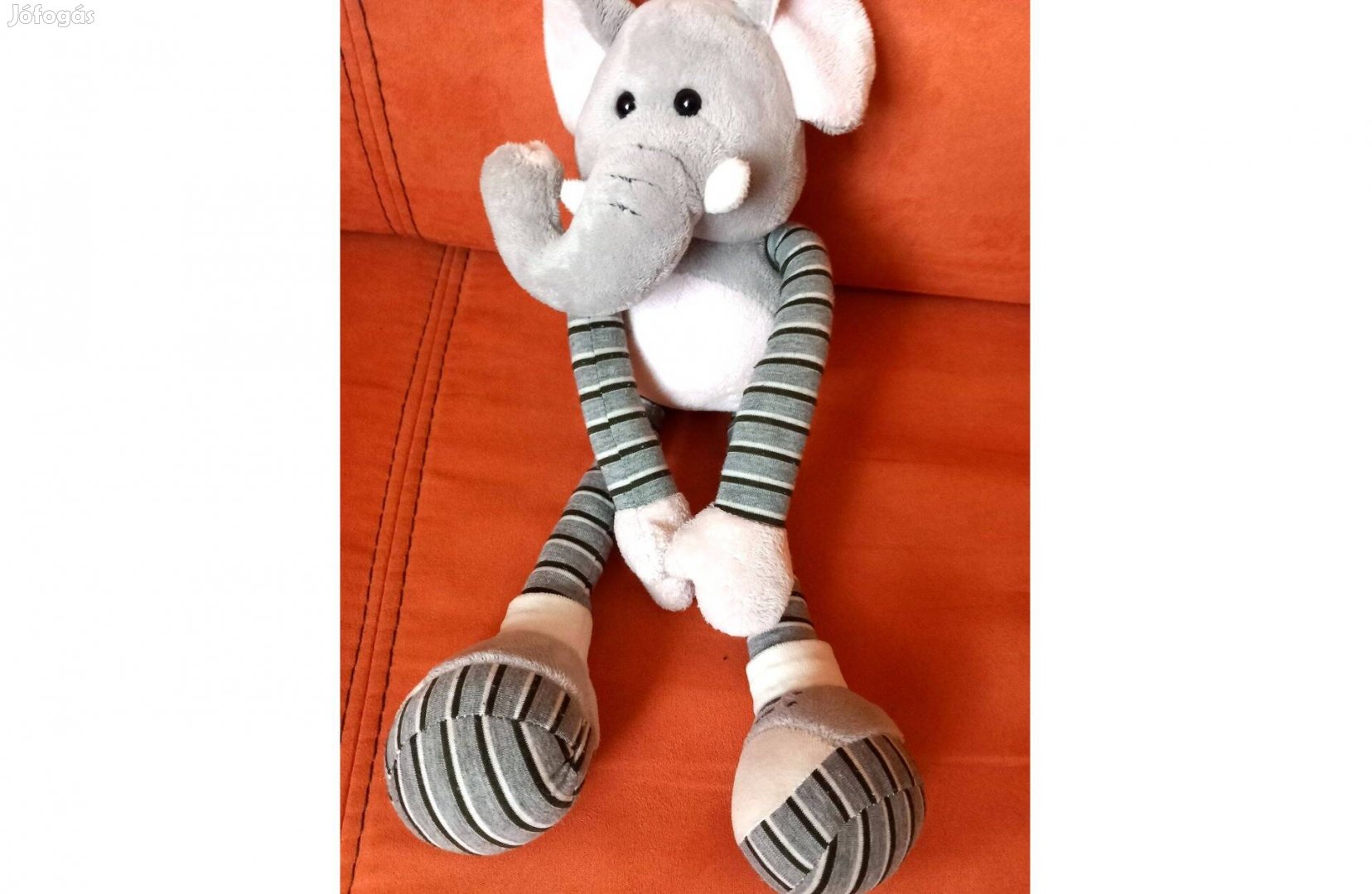 Nyakigláb elefánt (45 cm) - puha plüss babajáték