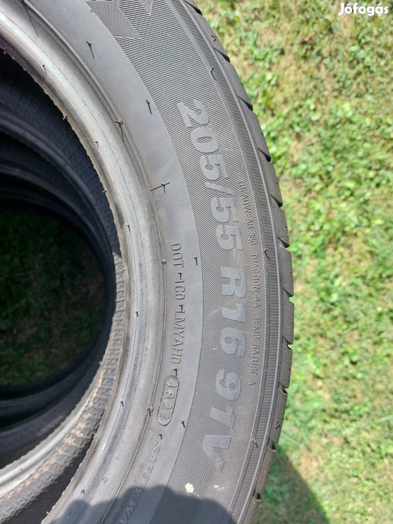 Nyári, újszerű 205/55 R16 Kumho, 2022 Dot