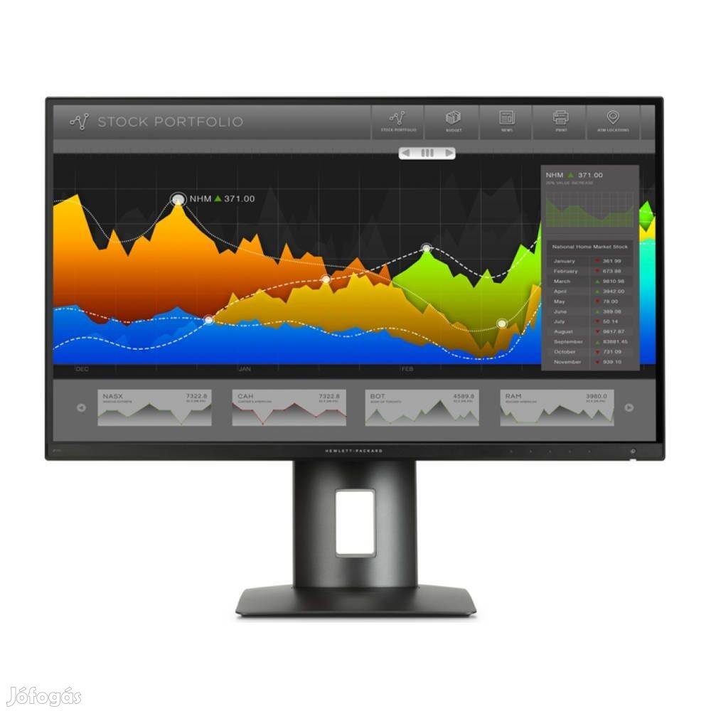 Nyári akció! 27" HP Z27n IPS Qhd monitor, számla, gari