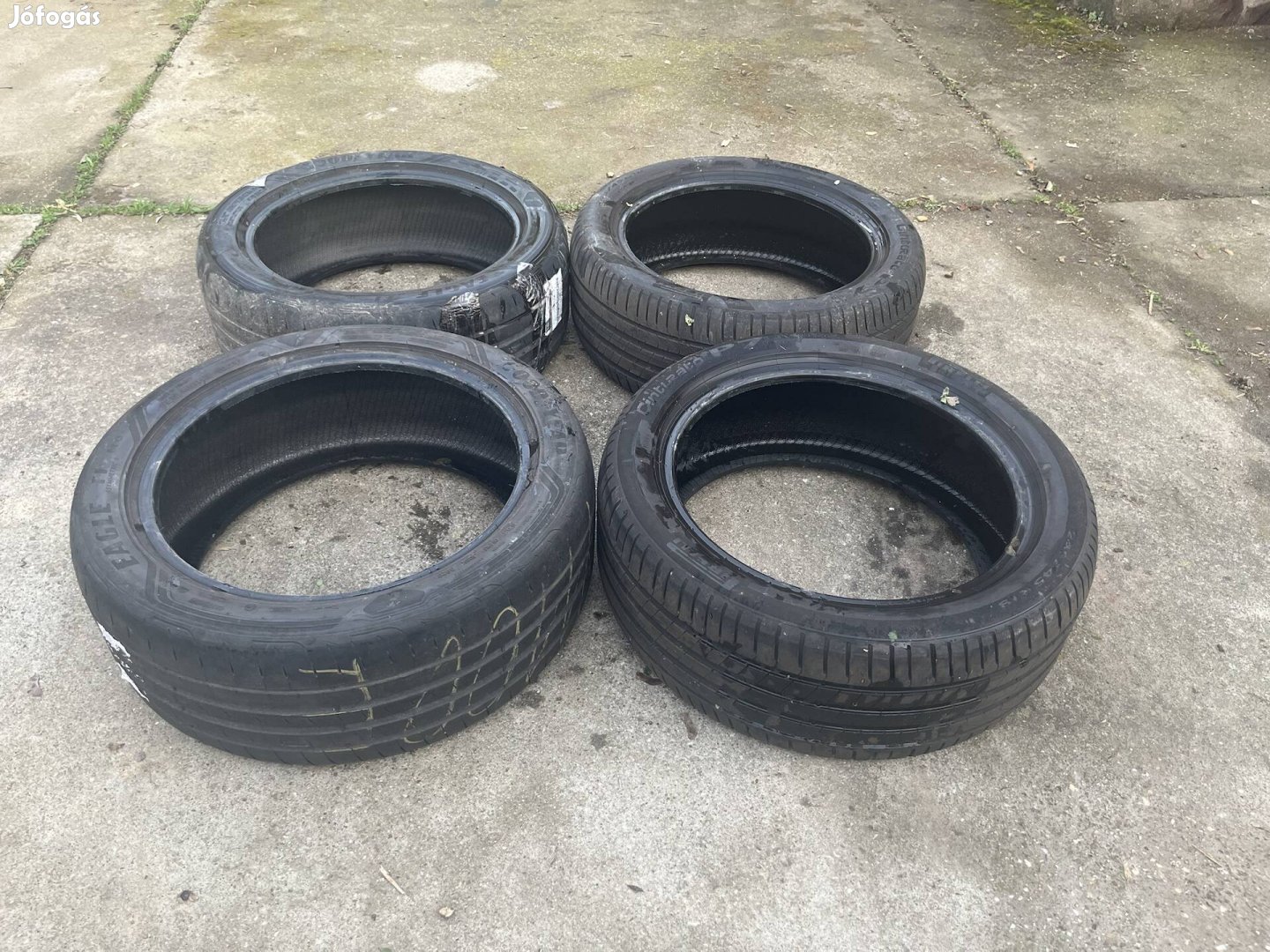 Nyári autógumi szett, 245/45 R18 100Y, Goodyear, Pirelli