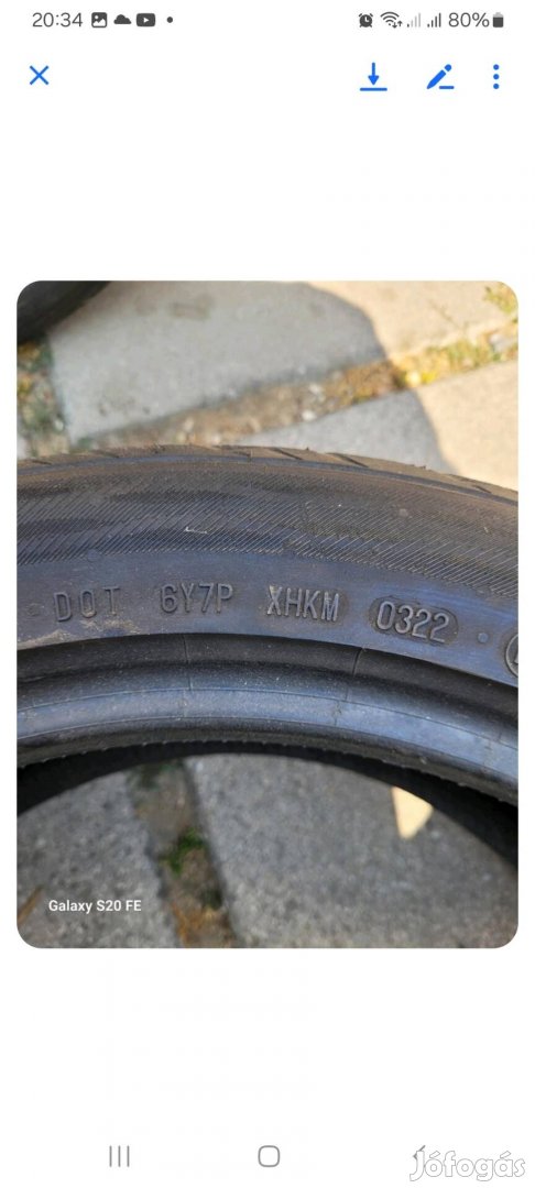 Nyári gumi eladó 205/50 x 17