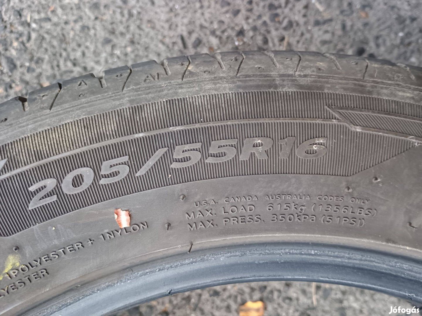 Nyári gumiabroncsok, 205/55 16 R eladó, 4 darab