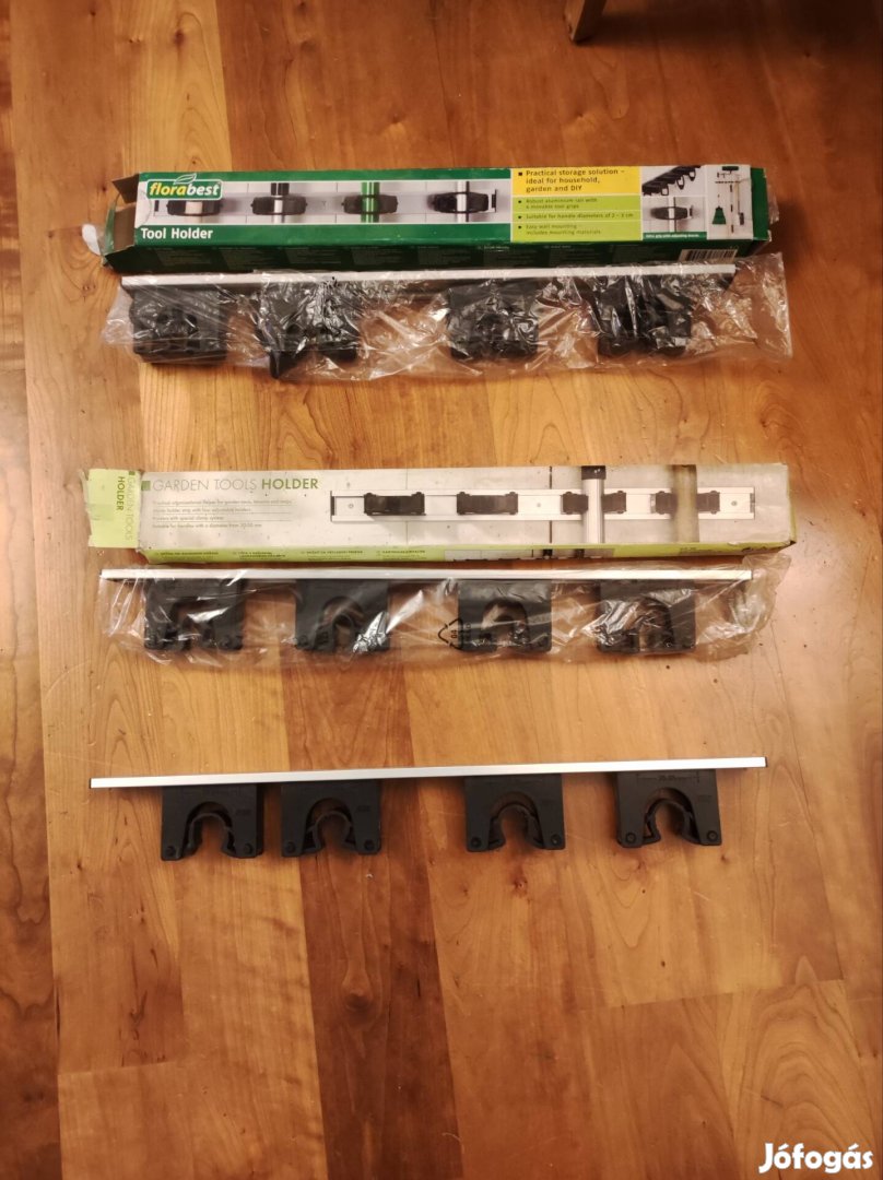 Nyeles szerszámok akasztója, tároló, 3 db