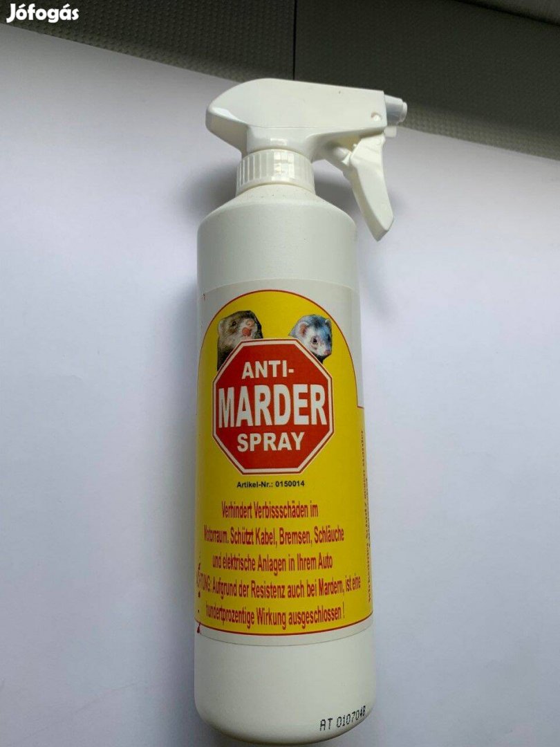 Nyestriasztó spray autóhoz, házhoz, gabonatárolóhoz, 500 ml- fél évre