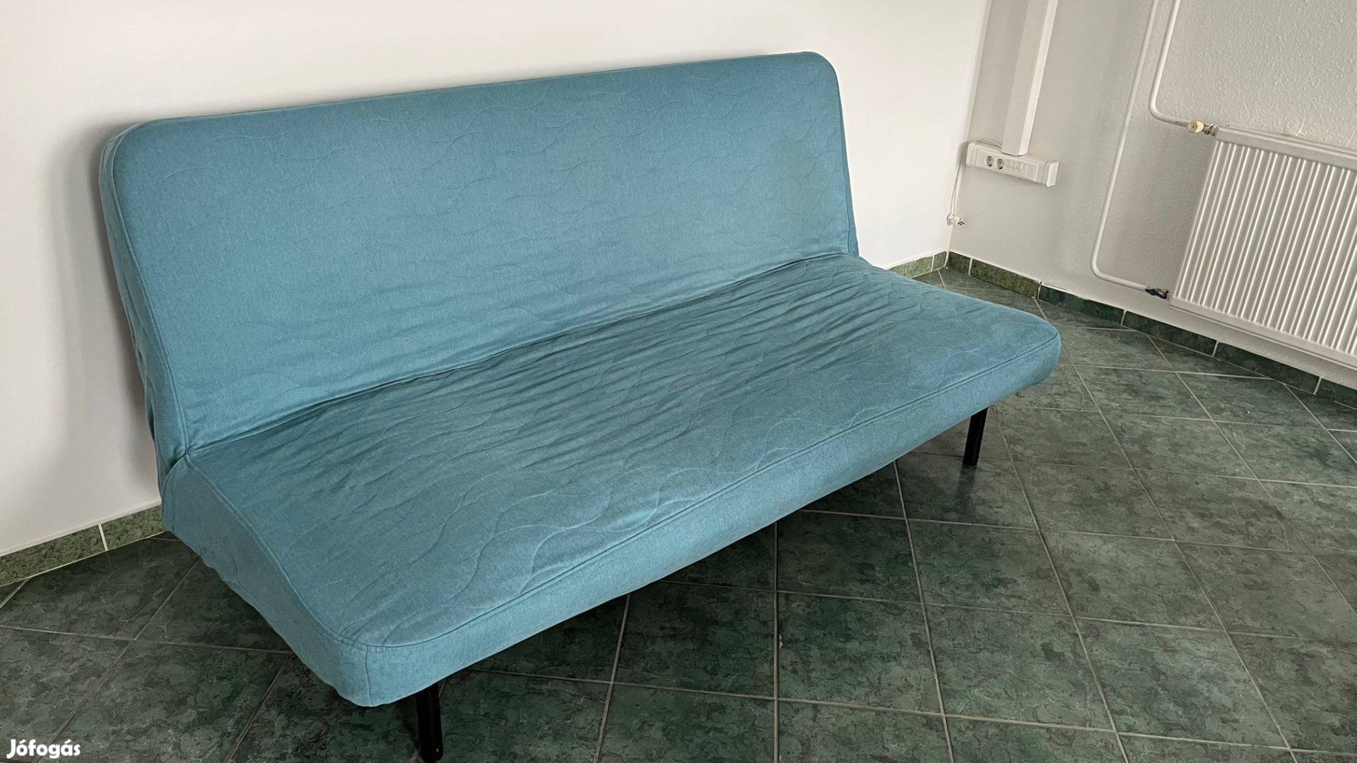 Nyhamn kinyitható kanapé, türkiz kék